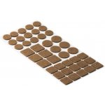 Sada podložek, plsť, hnědá, 42 ks – Zbozi.Blesk.cz