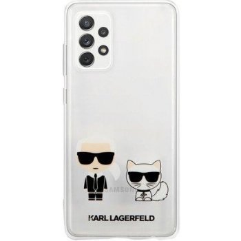 Pouzdro Karl Lagerfeld PC/TPU Karl & Choupette Samsung Galaxy A72 čiré