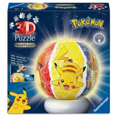 RAVENSBURGER 3D puzzle Svítící Pokémon 72 ks – Zboží Dáma