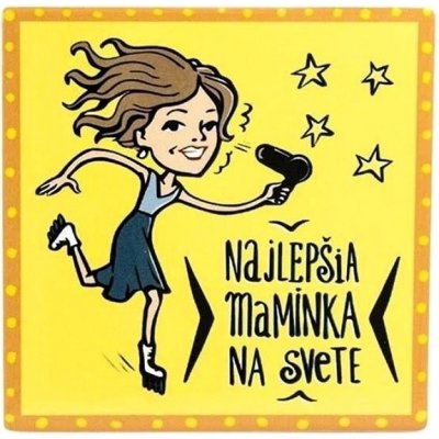 GiftyCity Podtácek keramika Najlepšia maminka SK 11cm