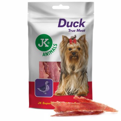 JK Animals Duck True Meat, kachní filety 80 g