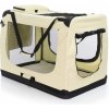 Potřeby pro cestování se psem Fudajo Skládací přepravní box Přepravní taška s polohovatelnou dekou pro domácí mazlíčky XXL 90 x 63 x 63 cm