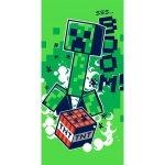 Jerry Fabrics Bavlněná froté osuška 70 x 140 cm - Minecraft Boom – Zboží Mobilmania