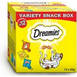 Dreamies Mixbox kuřecí, sýr a losos 12 x 60 g – Zbozi.Blesk.cz
