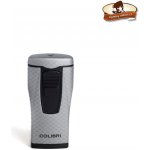 Colibri Doutníkový plynový cigar lighter Monaco II Carbon design Silver 295311 – Hledejceny.cz