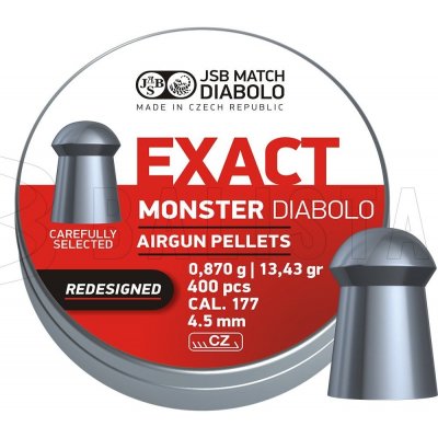 Diabolky JSB Exact Monster Redesigned 4,52 mm 400 ks – Hledejceny.cz