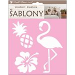 Kreativní šablony plameňák 18x17,5cm – Zboží Mobilmania