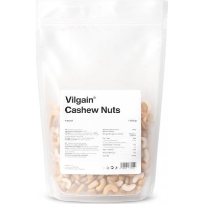 Vilgain Kešu ořechy natural 1 kg – Zboží Dáma