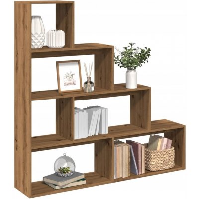 vidaXL Knihovna 4patrová dub artisan 143,5x29x143,5 cm – Zboží Dáma vidaXL Knihovna 4patrová dub artisan 143,5x29x143,5 cm – Zboží Dáma
