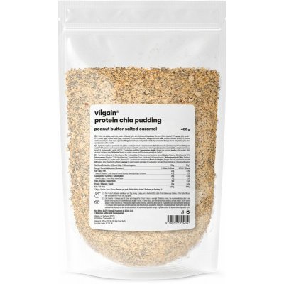 Vilgain Protein Chia Pudding arašídové máslo a slaný karamel 480 g – Sleviste.cz