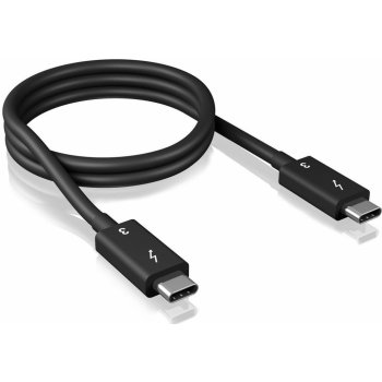 ICY BOX IB-CB013-TB3 USB 3.0 USB-C Zástrčka / Thunderbolt 3 - USB-C Zástrčka / Thunderbolt 3 Kulatý, 50cm