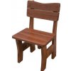 Zahradní židle a křeslo Drewmax Zahradní židle MO262 smrk masiv ořech + lak
