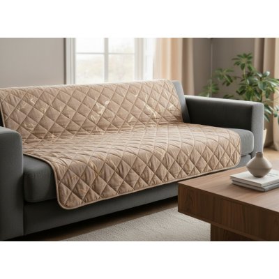 Mybesthome Přehoz na sedačku - pohovku MARIA světle béžová 170x210 cm, 200x220 cm 170x210 cm – Zboží Dáma