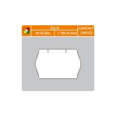 Etikety do etiketovacích kleští - 25 x 16 mm Contact / bílá – Zboží Živě