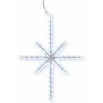 DECOLED 2D LED světelná hvězda Polaris, závěsná, 14 × 25cm, ledově bílá, hliník – Hledejceny.cz