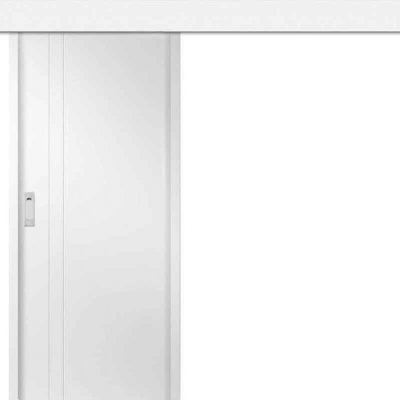 Erkado Posuvné dveře Bílé na stěnu BALDUR Bílé 70 x 197 cm – Hledejceny.cz