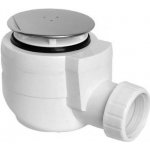 Vaničkový sifon, průměr otvoru 50 mm, DN40, krytka leštěný nerez – Zboží Dáma