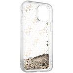 Pouzdro Guess 4G Liquid Glitter iPhone 12 mini zlaté – Zboží Mobilmania