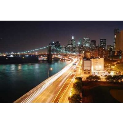 IMPOL TRADE 8-019V8 Vliesové fototapety Brooklyn Bridge, rozměr 368 cm x 254 cm, – Zboží Mobilmania