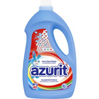 Azurit prací gel na barevné prádlo 62 praní, 2480 ml