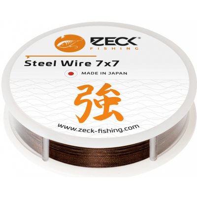 Zeck Vazatelné ocelové lanko 7x7 Steel Wire 3m 0,27mm 6kg – Zbozi.Blesk.cz