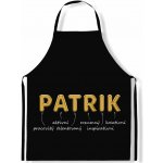IMPAR Zástěra Mužská jména Gold Patrik – Hledejceny.cz
