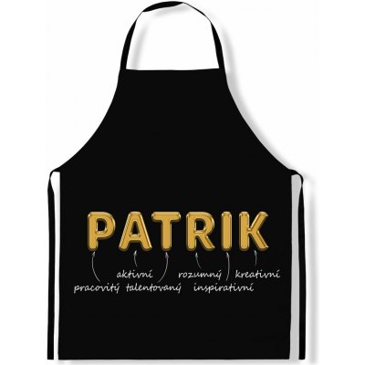 IMPAR Zástěra Mužská jména Gold Patrik – Hledejceny.cz