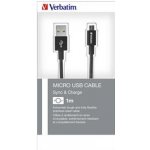 Verbatim 48863 USB (2.0), USB A M- USB B Micro M, 1m, černý – Sleviste.cz