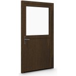 Aluplast jednokřídlové hlavní vchodové dveře ořech/bílá 04 Levé 85 x 210 cm – Hledejceny.cz