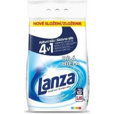 Lanza Fresh & Clean Bílá prací prášek 90 PD 5,85 kg – Hledejceny.cz