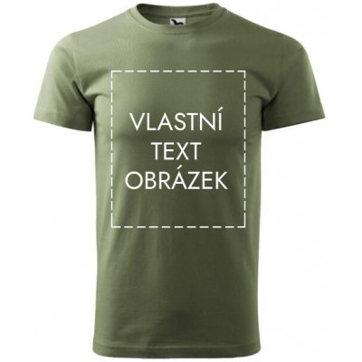 Malfini pánské tričko s vlastním potiskem Malfini Basic khaki – Zbozi.Blesk.cz