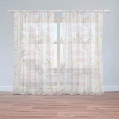 Záclony Měsíčky: 2 ks - 150x250 cm - Sablio – Hledejceny.cz