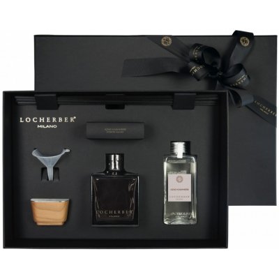 Locherber Milano GIFT BOX 250 ml AZAD KASHMERE: aroma difuzér 250 ml s víčkem z ořechového dřeva náplň 250 ml tyčinky trychtýřek + vonný sáček – Hledejceny.cz