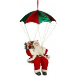 Mica Decorations Dekorační figurka Santa s padákem, 35 x 35 x 60 cm – Hledejceny.cz