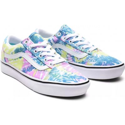 Vans boty Comfycush Old Skool tie dye orchid/true white – Zboží Mobilmania