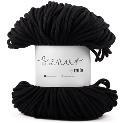 Bavlněná šňůra MILA 3mm - Černá/P07 – Zboží Dáma