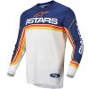 Cyklistický dres ALPINESTARS Fluid Speed 2022 Dark Blue/Off White/Orange