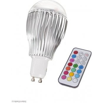 RGB LED žárovka kulatá GU10 5W color