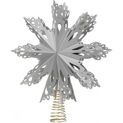 Hvězda na vánoční strom průměr 30 cm Broste CHRISTMAS STAR stříbrná – Hledejceny.cz