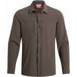 Craghoppers NosiLife Pro pánská košile dlouhý rukáv V hnědá – Hledejceny.cz