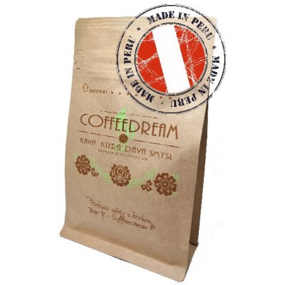 COFFEEDREAM Káva PERU DECAFEINATED Gr.1 zrnková 250 g – Hledejceny.cz