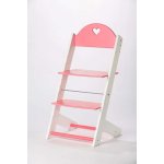 Lucas Wood Style rostoucí židle Mixle bílá/růžová – Sleviste.cz