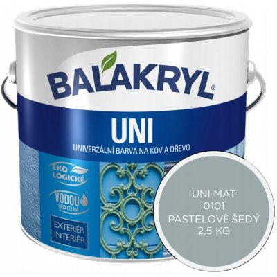 Balakryl Uni mat 2,5 kg pastel šedý – Hledejceny.cz
