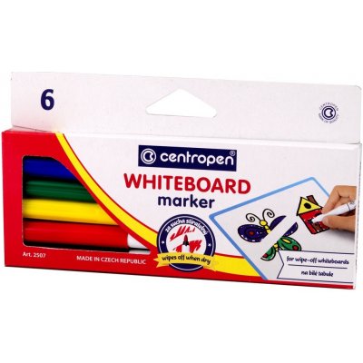 Centropen Whiteboard Marker 2507 6 ks – Zboží Mobilmania