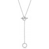 Náhrdelník JVD Dámský stříbrný náhrdelník se zirkony SVLN0458X75BI45