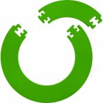 Designa Surround kruh kolem terče Jigsaw Green – Zboží Dáma