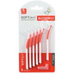 SOFTdent Butterfly mezizub. kartáček zahnutý S 6 ks – Zboží Dáma
