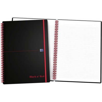Oxford Zápisník Black n´ Red Movebook čtverečkovaný černá A5 70 listů – Zbozi.Blesk.cz