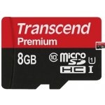 Transcend microSDHC 8 GB UHS-I TS8GUSDCU1 – Zboží Mobilmania