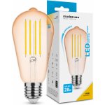 Light for home LED Filament vintage skleněná žárovka v barvě Amber ST64 4W E27 320° 1800K 300 lumen dimmable – Zboží Živě